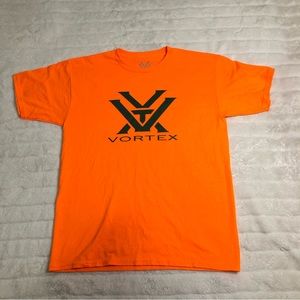 NWOT Vortex Optics Boys X-Large Short Sleeve Crew Neck Orange Outdoor Hunting